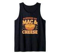 Frase Divertida macarrones con Queso Powered by Mac & Chees Camiseta sin Mangas