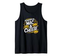 Frase Divertida macarrones con Queso Powered by Mac & Chees Camiseta sin Mangas