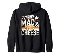 Frase Divertida macarrones con Queso Powered by Mac & Chees Sudadera con Capucha