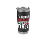 Frase Divertida Para Enamorados de Italia Vaso térmico de acero inoxidable de doble pared
