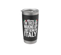 Frase Divertida Para Enamorados de Italia Vaso térmico de acero inoxidable de doble pared