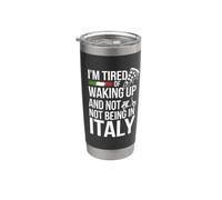 Frase Divertida Para Enamorados de Italia Vaso térmico de acero inoxidable de doble pared