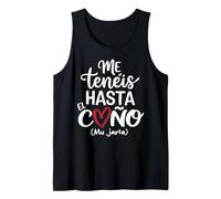 Frase Divertida para Mujer Me tenéis hasta el Coño Mu Jarta Camiseta sin Mangas