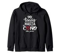 Frase Divertida para Mujer Me tenéis hasta el Coño Mu Jarta Sudadera con Capucha
