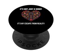 Frase Gamer It's Not Just A Hobby Corazón PopSockets PopGrip Adhesivo