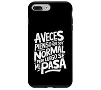 Frase Graciosa y Divertida Hombre Mujer A Veces Pienso Carcasa para iPhone 7 Plus/8 Plus