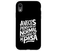 Frase Graciosa y Divertida Hombre Mujer A Veces Pienso Carcasa para iPhone XR