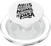 Frase Graciosa y Divertida Hombre Mujer A Veces Pienso PopSockets PopGrip para MagSafe