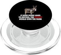 Frase Motivacional Humor de Oficina con Burro y éxito PopSockets PopGrip para MagSafe