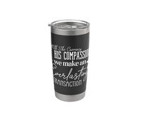Frase Motivacional sobre la Compasión y la Esperanza Vaso térmico de acero inoxidable de doble pared