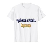Frase Orgullo Andaluz Identidad Cultural Española Camiseta