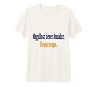 Frase Orgullo Andaluz Identidad Cultural Española Camiseta Premium