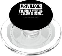 Frase Privilege Check Your Blind Spots PopSockets PopGrip para MagSafe