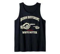 Frase Retro Esqueleto para escritores periodistas Camiseta sin Mangas