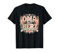 Frases de Amor Familiares de OMA Mit Herz Graphic ist Mein German Pink Camiseta