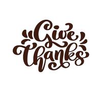 frases de caligrafia dar gracias me encanta el otoño agradecido ser agradecido Pegatinas de pared 36x52.6cm Varios tamaños Café