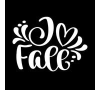 frases de caligrafia dar gracias me encanta el otoño agradecido ser agradecido Pegatinas de pared 36x49.5cm Pegatinas para vidrio Blanco