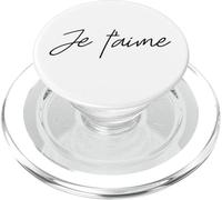 Frases de Camisetas francesas Je T'Aime PopSockets PopGrip para MagSafe