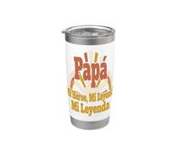 Frases de Papá Héroe Leyenda Regalo Humorístico Vaso térmico de acero inoxidable de doble pared