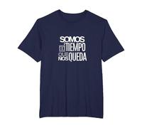 Frases De Rap Somos El Tiempo Que Nos Queda Kase Camiseta, Hombre Tallas Grandes, Azul Marino, 5X Alto