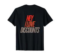 Frases Divertidas de Compras para Personas con Descuentos de Amor Impresas al Dorso Camiseta