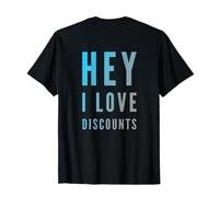 Frases Divertidas de Compras para Personas con Descuentos de Amor Impresas al Dorso Camiseta