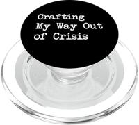 Frases divertidas de tejer para salir de una crisis PopSockets PopGrip para MagSafe