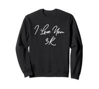 Frases Familiares con Texto «I Love You 3K» para papá, Lindos niños Sudadera