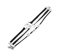 Frases genéricas 8 ancho elástico Anillos hombres mujeres cadena delgada cuerda mano playa pulsera colorido pulsera bohemia pulsera plata plata rodonita joyería, talla única, Metal, No Gemstone