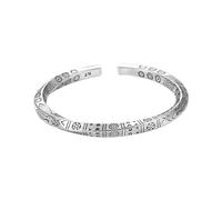 Frases genéricas y pulsera de San Valentín para hombre, joyas hechas a mano, sólidas, abiertas varias piedras Mensaje Hombre Joyería, talla única, Metal, No es una piedra preciosa