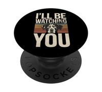 Frases Retro Divertidas de Perros: Te estaré Mirando PopSockets PopGrip Adhesivo