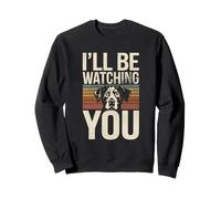 Frases Retro Divertidas de Perros: Te estaré Mirando Sudadera