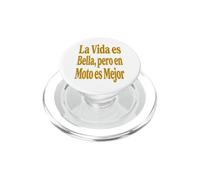 Frases sobre Motos La Vida Es Bella Motorista PopSockets PopGrip para MagSafe