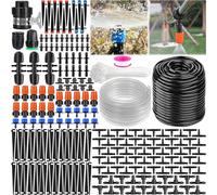 Frasheng 265PCS Sistema de Riego por Goteo, 40M+6M Kit Riego por Goteo, Micro Riego Sistema de Riego Automático con Ajustable Boquilla y Gotero, Sistema de Riego Jardín para Maceta, Huerto, Terraza