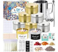Frasheng Kit de Fabricación para Velas perfumadas, DIY Juego de Regalo,Juego de cera y accesorios, fácil, adecuado como regalo