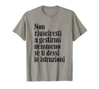 Frasi Divertenti Atteggiamento che Non puoi gestire. Camiseta