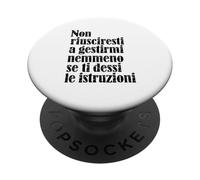 Frasi Divertenti Atteggiamento che Non puoi gestire. PopSockets PopGrip Adhesivo