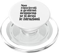 Frasi Divertenti Atteggiamento che Non puoi gestire. PopSockets PopGrip para MagSafe