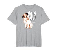 Frasier Eddie Camiseta, Hombre Tallas Grandes, Gris Jaspeado, 4X Alto