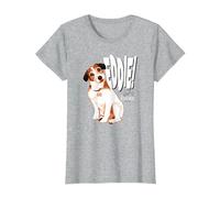 Frasier Eddie Camiseta, Mujer, Gris Jaspeado, S