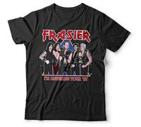 Frasier I'm Listening Tour '97 Parody Rock Metal T-Shirt Mens Black Unisex Tees Shirt S