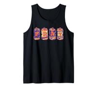 Frat Beer Cans In School Colors Fraternity Art Camiseta sin Mangas