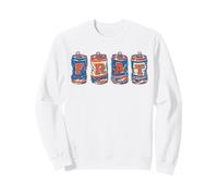 Frat Beer Cans In School Colors Fraternity Art Sudadera