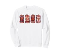 Frat Beer Cans In School Colors Fraternity Art Sudadera
