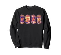 Frat Beer Cans In School Colors Fraternity Art Sudadera