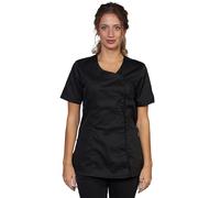 Fratelli ditalia Camisas Maqueta Trabajo Negro Verano Mujer Peinado Esteticista Centro Estético, Negro , XL