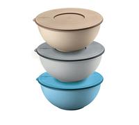 Fratelli Guzzini Juego de 3 recipientes con tapas, 16 cm
