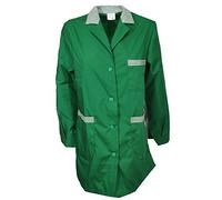 fratelliditalia.org Bata casaca delantal maestra escuela guardería limpieza mujer supermercado trabajo, Verde, XL