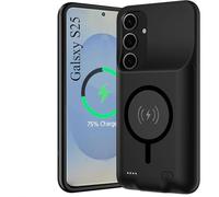 Fraternize - Carcasa magnética para Samsung Galaxy S25 (10000 mAh, recargable con cargador inalámbrico y cargador inalámbrico, cargador portátil, cargador de alimentación
