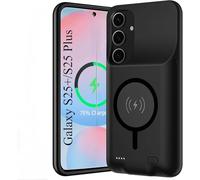 Fraternize - Carcasa magnética para Samsung Galaxy S25+/S25 Plus (10000 mAh, incluye cargador inalámbrico, cargador portátil, recargable, incluye cargador inalámbrico, cargador portátil, carcasa de